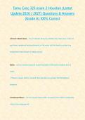 Tamu Cosc 325 exam 2 Houston &lpar;Latest Update 2026 2027&rpar; Questions & Answers -Grade A- 100- Correct