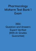 Pharmacology Midterm Test Bank 1 &vert; Nursing Exam Prep 2026