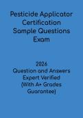 Pesticide Applicator Certification Sample Questions &vert; Exam Prep 2026