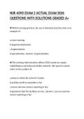 NUR 4590 EXAM 2 ACTUAL EXAM 2026 QUESTIONS WITH SOLUTIONS GRADED A&plus;