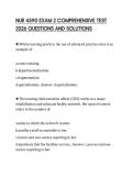 NUR 4590 EXAM 2 COMPREHENSIVE TEST 2026 QUESTIONS AND SOLUTIONS