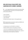 NUR 4590 EXAM 2 EXAM SCRIPT 2026 QUESTIONS WITH CORRECT ANSWERS