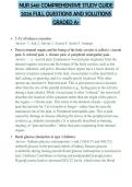 NUR 5461 COMPREHENSIVE STUDY GUIDE 2026 FULL QUESTIONS AND SOLUTIONS GRADED A&plus;