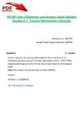 FIN 801 Quiz 3&vert;Questions and Answers Latest Updated 2026&sol;2027 &lpar;Graded A&plus;&rpar;- Toronto Metropolitan University