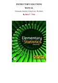 Instructor's Solutions Manual for Elementary Statistics Using Excel&comma; 7th edition by Mario F&period; Triola&comma; Chapter 1-15  &vert; All Chapters