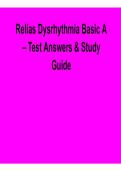 Relias Dysrhythmia Basic A &ndash; Test Answers & Study Guide &lpar;2026 Update&rpar;