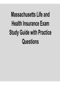 Massachusetts Life and Health Insurance Exam &ndash; Study Guide with Practice Questions &lpar;2026 Update&rpar;