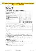  OCR A LEVEL Physics   2025 &colon; Complete QP & MS Set