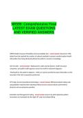 NR599 Comprehensive Final LATEST EXAM QUESTIONS AND VERIFIED ANSWERS &period;