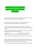 NR599 Final exam 2 LATEST QUESTIONS AND VERIFIED ANSWERS&period;