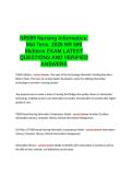 NR599 Nursing Informatics 2026 LATEST EXAM QUESTINS AND VERIFIED ANSWERS 1005 GUARANTEED PASS&period;
