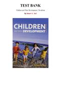 Test Bank for Children and Their Development&comma; 7th edition by Robert V&period; Kail&comma; Chapter 1-15 &vert; All Chapters
