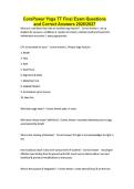 CorePower Yoga TT Final Exam Questions and Correct Answers 2026&sol;2027