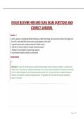 EVOLVE ELSEVIER HESI MED SURG EXAM QUESTIONS AND CORRECT ANSWERS 