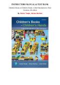 Children's Books in Children's Hands&colon; A Brief Introduction to Their Literature&comma; 6th edition &mdash;  by Charles Temple &mdash; Instructor's Manual & Test Bank &lpar;Package&rpar;