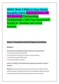 NR565 Week 4 Midterm Exam Review Examplify Online Proctored Exam&comma; NR-565 Advanced Pharmacology&colon; 