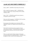 AAAE ACE SECURITY MODULE 2  QUESTIONS AND ANSWERS 2026