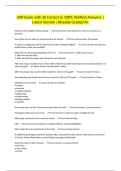 SOP Exam with all Correct & 100&percnt; Verified Answers &vert;Latest Version &vert;Already Graded A&plus;