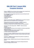 GBA 490 Test 1 &lpar;meyer&rpar; With Complete Solutions