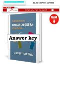 Answer Key to Introduction to Linear Algebra 6th Edition by Gilbert Strang &vert; Chapter 1 Solutions &vert; Verified Answers 2026