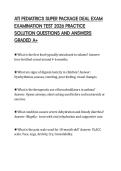 ATI PEDIATRICS SUPER PACKAGE DEAL EXAM EXAMINATION TEST 2026 PRACTICE SOLUTION QUESTIONS AND ANSWERS GRADED A&plus;