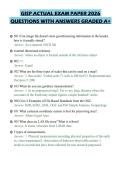 GISP ACTUAL EXAM PAPER 2026 QUESTIONS WITH ANSWERS GRADED A&plus;