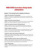 WGU D186 Curriculum Study Guide &lpar;2026&sol;2027&rpar;