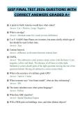 GISP FINAL TEST 2026 QUESTIONS WITH CORRECT ANSWERS GRADED A&plus;