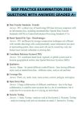 GISP PRACTICE EXAMINATION 2026 QUESTIONS WITH ANSWERS GRADED A&plus;