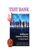 Test Bank for Auditing and Assurance Services &lpar;16th Edition&rpar; &ndash; Alvin A&period; Arens&comma; Randal J&period; Elder&comma; Mark S&period; Beasley & Chris E&period; Hogan &vert; Complete Verified Q&A &lpar;All Chapters&comma; Graded A&plus;&rpar;