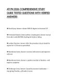 ATI PN 2026 COMPREHENSIVE STUDY GUIDE TESTED QUESTIONS WITH VERIFIED ANSWERS