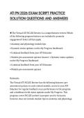 ATI PN 2026 EXAM SCRIPT PRACTICE SOLUTION QUESTIONS AND ANSWERS