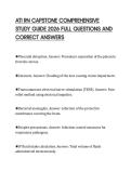 ATI RN CAPSTONE COMPREHENSIVE STUDY GUIDE 2026 FULL QUESTIONS AND CORRECT ANSWERS