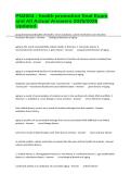 PN2004 - health promotion final Exam and All Actual Answers 2025&sol;2026 Updated&period;