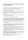 MKTG 455 FINAL EXAM QUESTIONS WITH VERIFIED ACCURATE ANSWERS
