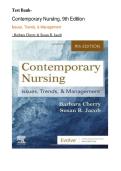 Test Bank For Contemporary Nursing&colon; Issues&comma; Trends&comma; & Management&comma; 9th Edition by Barbara Cherry and Susan R&period; Jacob &vert;Latest 2026