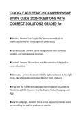 GOOGLE ADS SEARCH COMPREHENSIVE STUDY GUIDE 2026 QUESTIONS WITH CORRECT SOLUTIONS GRADED A&plus;