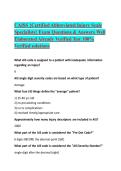 CAISS &lbrace;Certified Abbreviated Injury Scale Specialists&rcub; Exam Questions & Answers Well Elaborated Already Verified Test 100&percnt; Verified solutions 