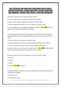 RHIT CERTIFICATION EXAM 2026&vert; REGISTERED HEALTH INFORMATION TECHNICIAN &vert; AHIMA EXAM PREP &vert;ACTUAL QUESTIONS AND ANSWERS &vert; NEWEST 2026 UPDATE &vert; 95&percnt; PASS GUARANTEE