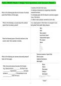 Patho NR283 Week 3 Edapt Test Questions and Answers Rated A
