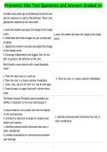 Prometric CNA Test Questions and Answers Graded A&plus;