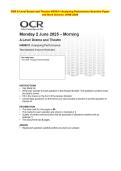 OCR A Level Drama and Theatre   2025 &colon; Complete QP & MS Set
