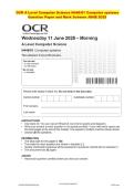  OCR A Level Computer Science    2025 &colon; Complete QP & MS Set