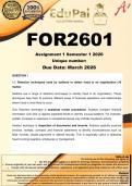 FOR2601 Assignment 1 &lpar;COMPLETE ANSWERS&rpar; Semester 1 2026 - DUE  March 2026