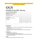 OCR A Level Classical Greek 2025 &colon; Complete QP & MS Set