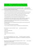 PN1006- Complete&sol;Partial Bed Bath Questions and All Correct Answers&period;