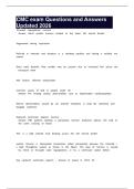 CMC exam Questions and Answers Updated 2026