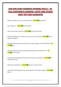 CNA&sol;GNA EXAM 2026&lbrace;BASIC NURSING SKILLS&rcub; &ndash; ACTUAL QUESTIONS & ANSWERS -LATEST 2026 UPDATE- STATE TEST PASS GUARANTEE