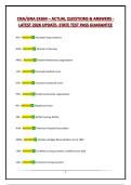 CNA&sol;GNA EXAM &ndash; ACTUAL QUESTIONS & ANSWERS -LATEST 2026 UPDATE- STATE TEST PASS GUARANTEE