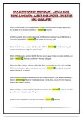 GNA CERTIFICATION PREP EXAM &ndash; ACTUAL QUESTIONS & ANSWERS -LATEST 2026 UPDATE- STATE TEST PASS GUARANTEE